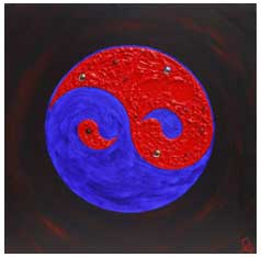 ?2008 Lisa Brugger Equality - Acrylic with Mix Media on Canvas 24 x 24