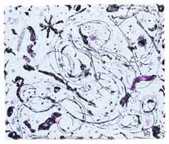 ©2009 Lisa Brugger Amethyst Snow (Spirit) - Acrylic with Mix Media on Canvas 33 X 39